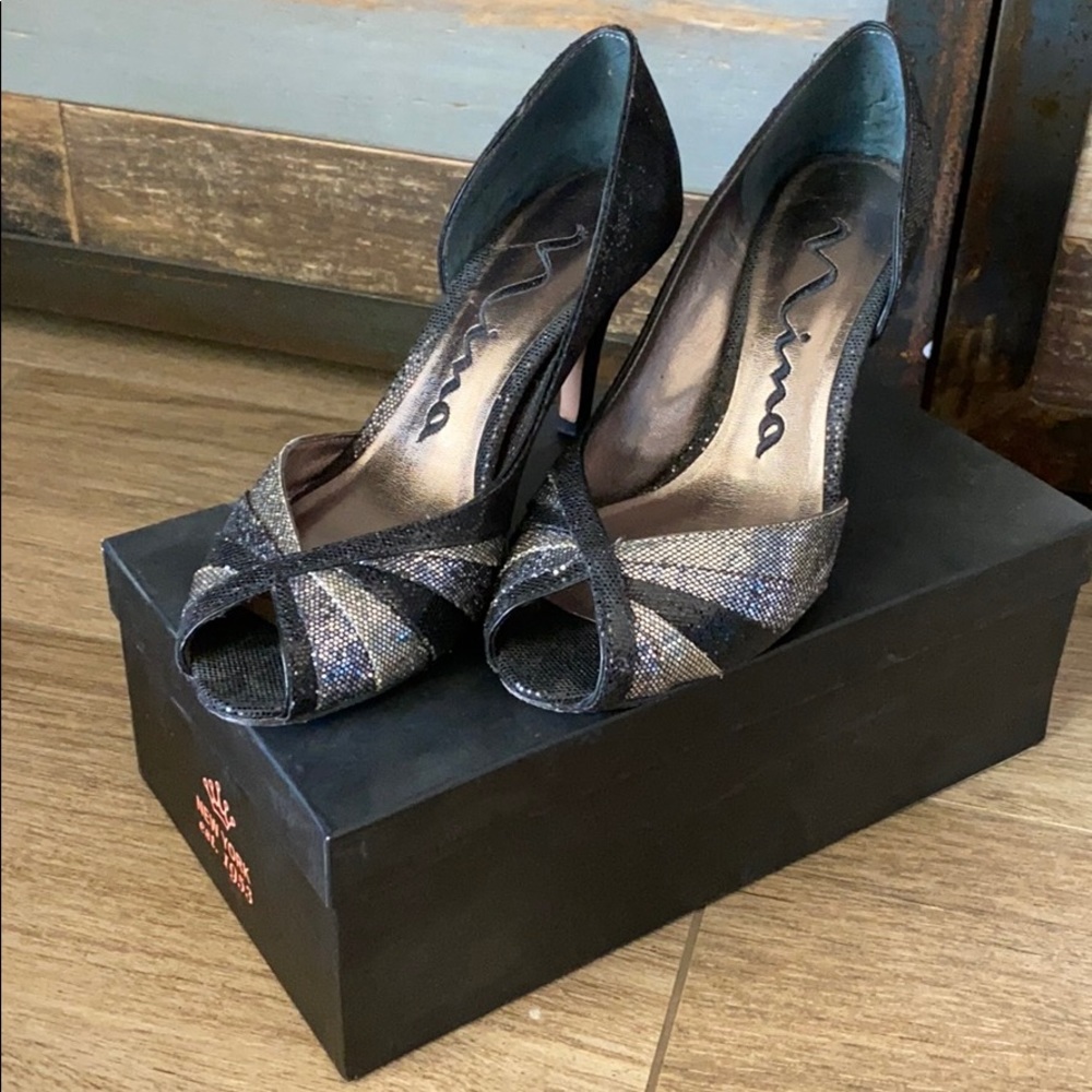Mima Peep Toe Heels